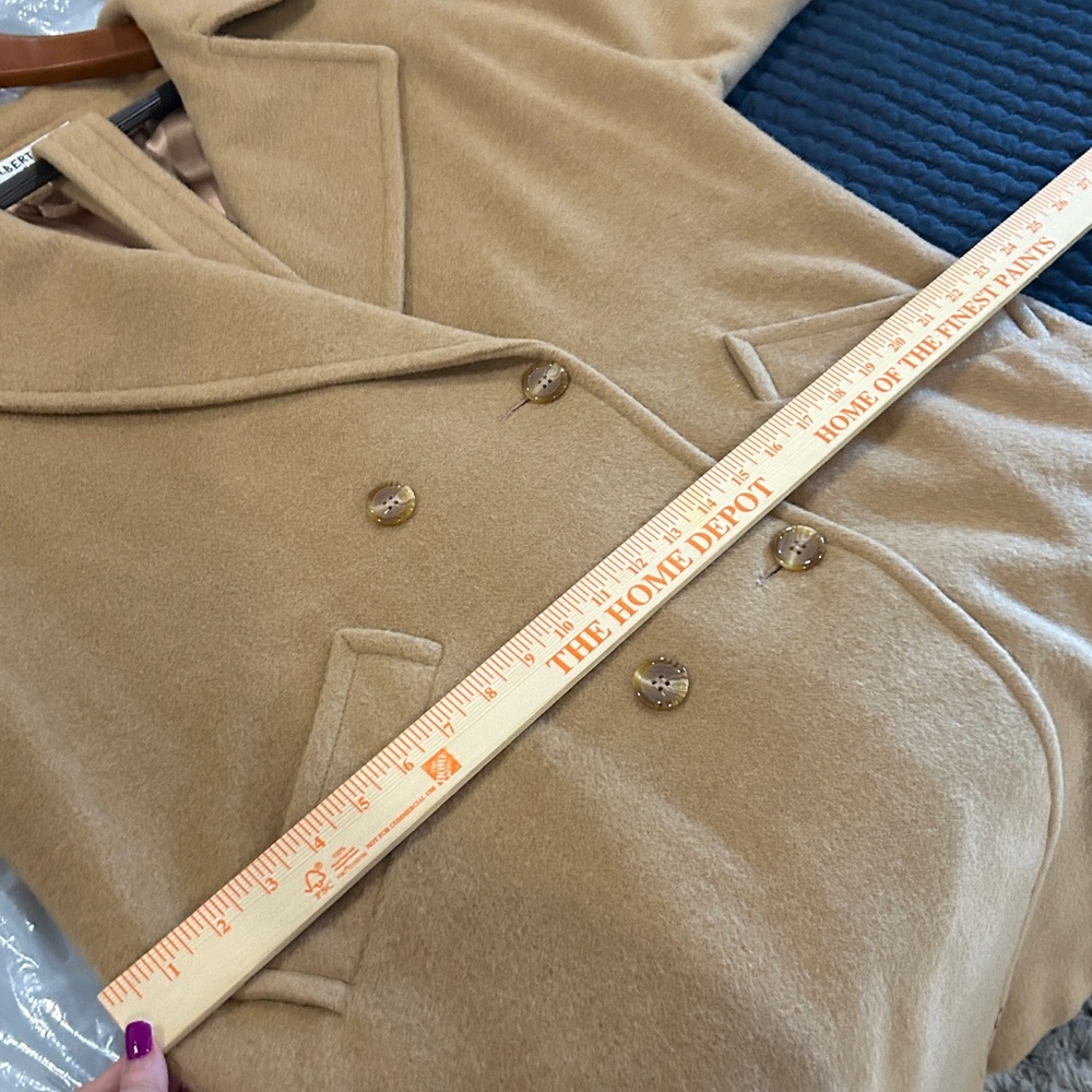 Vintage 1980s Albert Nipon ๐ฏ% Camel Hair Coat |Size 14P - Picture 16 of 16